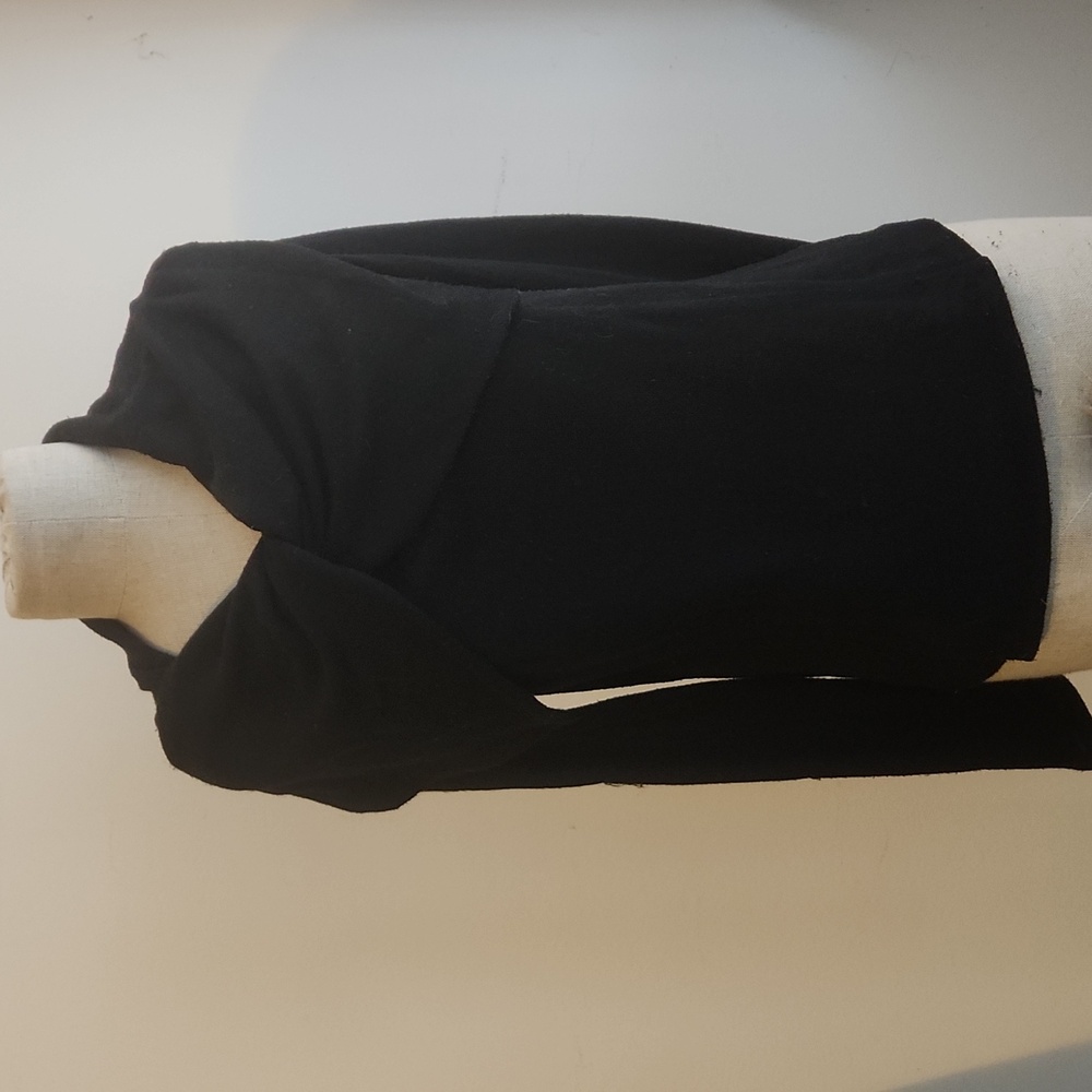 Black Asymmetrical Zip Cowl Cardigan